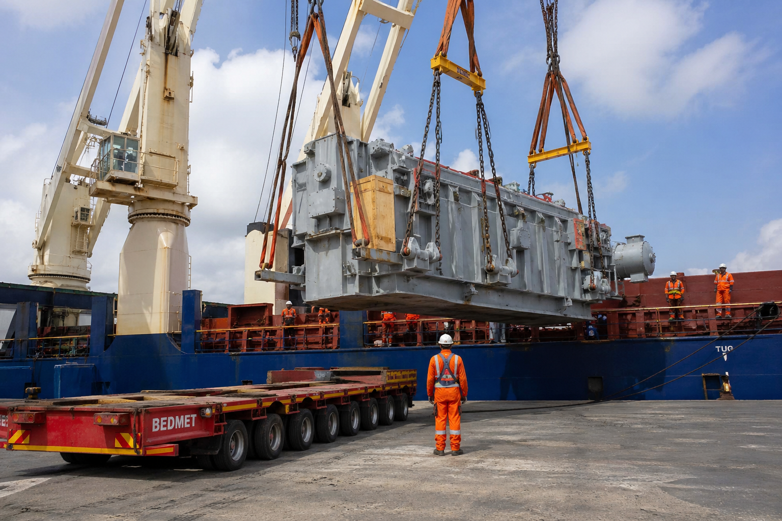 Break Bulk Shipping for Heavy Machinery Export from India