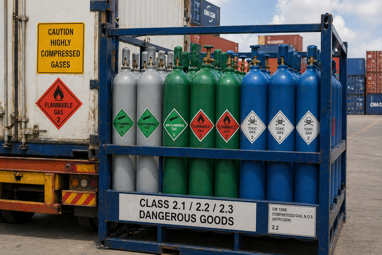 Class 2 Gas Shipping from India 2.1, 2.2, 2.3 Guide